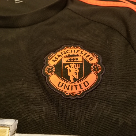 Adidas Manchester United Soccer Jersey Size M Chevrolet Logo Black - Picture 4 of 6